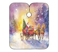Mantellina Parrucchiere Santa Claus Reindeer Mantella Taglio Capelli Personalizzati Regolabile Grembiule Da Parrucchiere, Per Uomo, Bambini, Acconciatura, 140x168cm