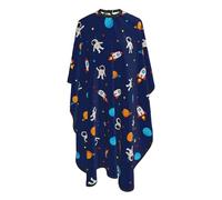 Mantellina Parrucchiere Space Astronauts Planets Rockets Mantella Taglio Capelli Traspirante Impermeabile Professionale Mantellina, Per Taglio E Colore, Acconciatura, Bambini, 140x168cm