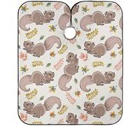 Mantellina Parrucchiere Squirrel Flower Flower Hips Vintage Mantello Da Barbiere Per Bambini Impermeabile Regolabile Parrucchiere Panno Grembiule, Per Bambini, Adulti, Taglio E Colore, 140x168cm