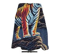 Mantellina Parrucchiere Starry Night Tiger Space Taglio Di Capelli Impermeabile Regolabile Professionale Mantellina, Per Uso Domestico, Adulti, Bambini, 140x168cm