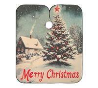 Mantellina Parrucchiere Vintage Christmas Tree Mantella Taglio Capelli Traspirante Personalizzati Grembiule Da Parrucchiere, Per Adulti, Bambini, Uso Domestico, 140x168cm