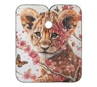 Mantellina Parrucchiere Vintage Lion Pink Flowers Butterfly Mantello Barbiere Per Uomo Personalizzati Grembiule Da Parrucchiere Regolabile Grembiule, Per Bambini, Acconciatura, 140×168cm