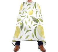 Mantellina Parrucchiere Watercolor Lemons Mantello Barbiere Per Uomo Regolabile Impermeabile Professionale Mantellina, Per Acconciatura, Adulti, Uso Domestico, 140x168cm