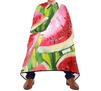 Mantellina Parrucchiere Watercolor Watermelon Mantella Taglio Capelli Traspirante Impermeabile Professionale Mantellina, Per Bambini, Adulti, Taglio E Colore, 140x168cm