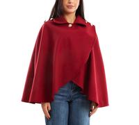 Mantellina Poncho Donna Elegante Bottoni Dorati Coprispalle TOOCOOL VB-5693