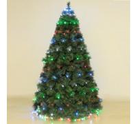Mantello 288 luci led multicolore rgb per albero di Natale h 3,2 mt con 8 giochi [EEK: A+]