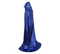 Mantello a lunghezza intera per adulti, carnevale, Halloween, costume da strega, mantello da strega, mantello da donna, mantello a lunghezza intera, Mardi Gras, mantello unisex con cappuccio per feste