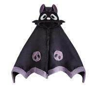 Mantello a Pipistrello | Graziosa Felpa con Cappuccio a pipipistrello Design Super Morbido con di Demone - Comodo Mantello a Pipistrello, soffice Coperta per Halloween per casa, Festa a Tema
