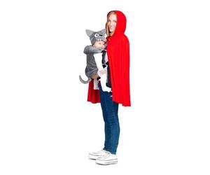 MANTELLO C/LUPO CAPPUCCETTO ROSSO DONNA T.U.