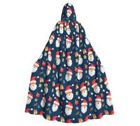 Mantello con cappuccio di Babbo Natale per Halloween, lanterna, per donne e uomini, mantello con cappuccio, costumi da cosplay, feste di Natale
