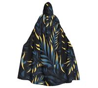 Mantello con cappuccio di Halloween Leaves in the Dark con cappuccio oversize, perfetto per cosplay, feste in maschera, feste e costumi.