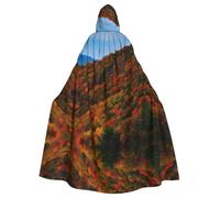 Mantello con cappuccio e stampa popcorn film di Halloween Cosplay Robe | Strega Capa Decorativo Comfort Jedi Mago Mago Festa Pasqua Carnevale Comico Hobbit Unisex Natale