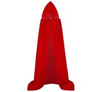 Mantello Con Cappuccio Halloween Mantello Cosplay Velluto Vampiro Corvo
