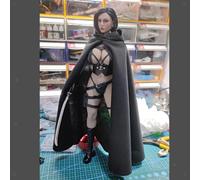 Mantello con cappuccio in scala 1/6, accessorio per costume da soldato lungo da