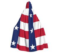 Mantello con cappuccio per adulti con stampa bandiera del Texas, mantello con cappuccio per Halloween, strega, mago, costumi cosplay per uomini e donne