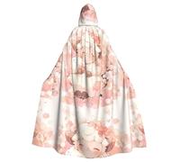 Mantello con cappuccio per adulti di Halloween WHJSSF Little fat sheep among the flowers stampato super large mantello con cappuccio con papillon