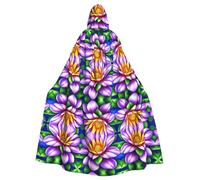 Mantello con cappuccio per adulti di Halloween YYHHAOFA Flower Diamond Painting Pattern Super Large Mantello con cappuccio con papillon