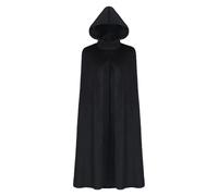 Mantello con cappuccio per Halloween, strega mietitrice, aperto sul davanti, misterioso, gotico, moda, guerriero, esibizione, costumi di Halloween, feste in maschera