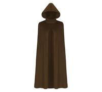 Mantello con cappuccio per Halloween, strega mietitrice, aperto sul davanti, misterioso, gotico, moda, guerriero, esibizione, costumi di Halloween, feste in maschera