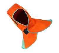 Mantello con cappuccio per saldatura Fodera in rete traspirante Resistente all'abrasione Copertura per saldatura ad alte temperature Mantello protettivo per ambiente di lavoro con collo regolabile