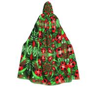 Mantello con cappuccio rosso con stampa coccinella per Halloween, per feste, carnevale, mostre di fumetti, feste in maschera, unisex adulto