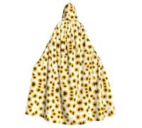 Mantello con cappuccio stampato girasole mantello mantello strega vampiri triste mietitore diavolo per ragazzo ragazza costume cosplay