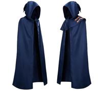 Mantello con Cappuccio Unisex Tinta Unita Multi Size Halloween Velluto Strega Mago Principe Mantello Gotico Steampunk Performance Abbigliamento