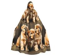 Mantello con cappuccio WHJSSF Golden Retriever Cuccioli Stampato Super Large Mantello con Cappuccio con Papillon