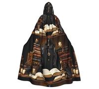 Mantello con cappuccio WHJSSF Grimoire Strange World stampato super grande mantello con cappuccio con papillon