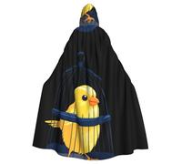 Mantello con cappuccio YYHHAOFA Canary in una gabbia modello super grande mantello con cappuccio con papillon