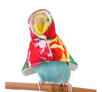 Mantello d' - Abbigliamento per uccelli con stampa floreale con cappuccio, mantello di peluche per parrocchetto, parrocchetto, conure, calopsitte, Mynah, uccelli d'amore, fringuelli