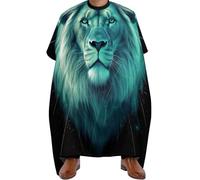 Mantello da Barbiere Abstract Galaxy Lion Head, Regolabile Grembiule da Salone poliestere Mantella da Barbiere per Barbieri Uomini 140X168cm