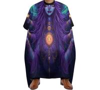 Mantello da Barbiere Abstract Trippy Witch Art, Professionale Grembiule da Barbieres poliestere Mantella Barbiere per Capelli Acconciatura 140X168cm