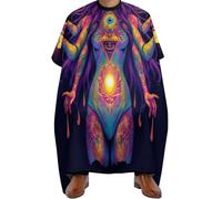 Mantello da Barbiere Abstract Trippy Witch Art, Professionale Mantelle per Parrucchieres Fashion Mantella Taglio Parrucchiere per Styling Donne 140X168cm