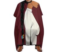 Mantello da Barbiere African American Black Woman Girl Painting, Professionale Grembiule da Salone Unisex Mantella da Barbiere per Salon Acconciatura 140X168cm