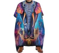 Mantello da Barbiere Butterfly Elephant, Fashion Taglios di Capelli da Mantello Impermeabile Mantella Taglio Capelli per Styling Parrucchieres 140X168cm