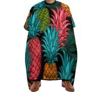 Mantello Da Barbiere Colorful Pineapple Mantelle Per Parrucchiere Unisex Mantello Da Parrucchiere Regolabile Grembiule Da Parrucchiere Per Hair Styling Capelli Che Muoiono 140x168cm