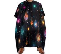 Mantello Da Barbiere Colorful Xmas Light Grembiule Da Parrucchiere Unisex Mantella Parrucchiere Professionale Mantelle Per Parrucchiere Per Capelli Che Muoiono Hair Styling 140x168cm