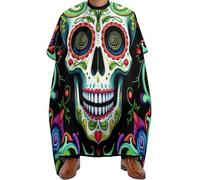 Mantello da Barbiere Day of The Dead Vintage Mexican Flower Sugar Skulls, Unisex Taglios di Capelli da Mantello leggera Mantella Barbiere per Acconciatura Donne 140X168cm