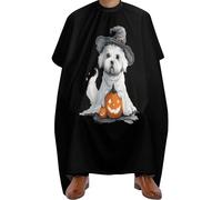 Mantello Da Barbiere Halloween Ghost Dog Mantello Da Parrucchiere Antistatico Mantelle Per Parrucchiere Unisex Grembiule Da Parrucchiere Per Capelli Che Muoiono Hair Styling 140x168cm