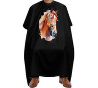 Mantello Da Barbiere Horse Colorful Portrait Grembiule Da Parrucchiere Unisex Mantella Parrucchiere Professionale Mantelle Per Parrucchiere Per Parrucchieri Hair Styling 140x168cm