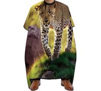 Mantello da Barbiere Leopard Cheetah Art, Professionale Grembiule da Parrucchieres Fashion Mantella Parrucchiere per Styling Salon 140X168cm
