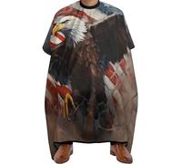 Mantello Da Barbiere Retro American Flag Bald Eagle Professionale Haircut Grembiule Impermeabile Mantella Da Barbiere Per Capelli Uomini Styling