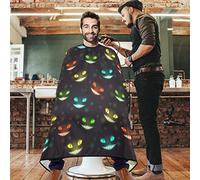 Mantello Da Barbiere Scary Halloween Night Creepy Colorful Shiny Evil Face Mantella Parrucchiere Professionale Grembiule Da Parrucchiere Unisex Mantello Da Parrucchiere Per 140x168cm