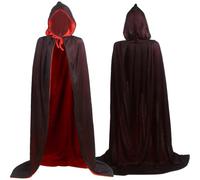 Mantello Da Costume Da Vampiro Costume Cosplay Horror Retro Reversibile | Mantello Con Cappuccio Da Vampiri Per Masquerade Carnevale Feste In Casa Festival Donne Uomini