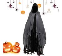 Mantello da fantasma di Halloween, costume di Halloween per adulti Fantasma maschile, Costume da mantello da , Mantello con cappuccio di ruolo del Festival 'orrore per il gioco cosplay a casa ta