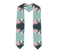 Mantello da laurea con stampa minimalista (182,9 cm), regalo di laurea, pieno di senso cerimoniale,