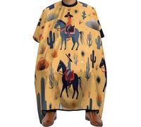 Mantello Da Parrucchiere Colorful Wild West Men,Horse,Cactu Mantelle Per Parrucchiere Professionale Mantello Da Barbiere Unisex Mantella Parrucchiere Per Hair Styling Parrucchieri 140x168cm