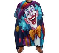 Mantello Da Parrucchiere Happy Working Clown Grembiule Da Parrucchiere Unisex Mantello Da Barbiere Regolabile Mantelle Per Parrucchiere Per Hair Styling Parrucchieri 140x168cm
