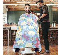Mantello Da Parrucchiere Rainbow Uni-Corn In The Cloud Mantelle Per Parrucchiere Professionale Mantella Parrucchiere Antistatico Grembiule Da Parrucchiere Per Hair Styling Parrucchieri 140x168cm